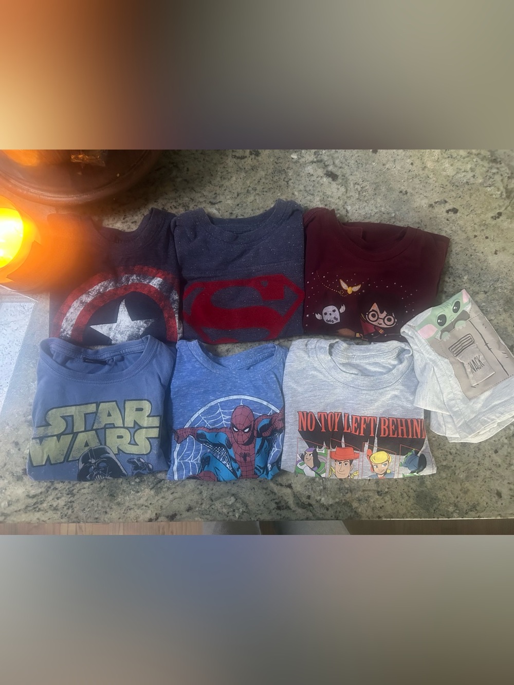 Bundle 2T Graphic Tees - Superhero & Pop Culture Prints
